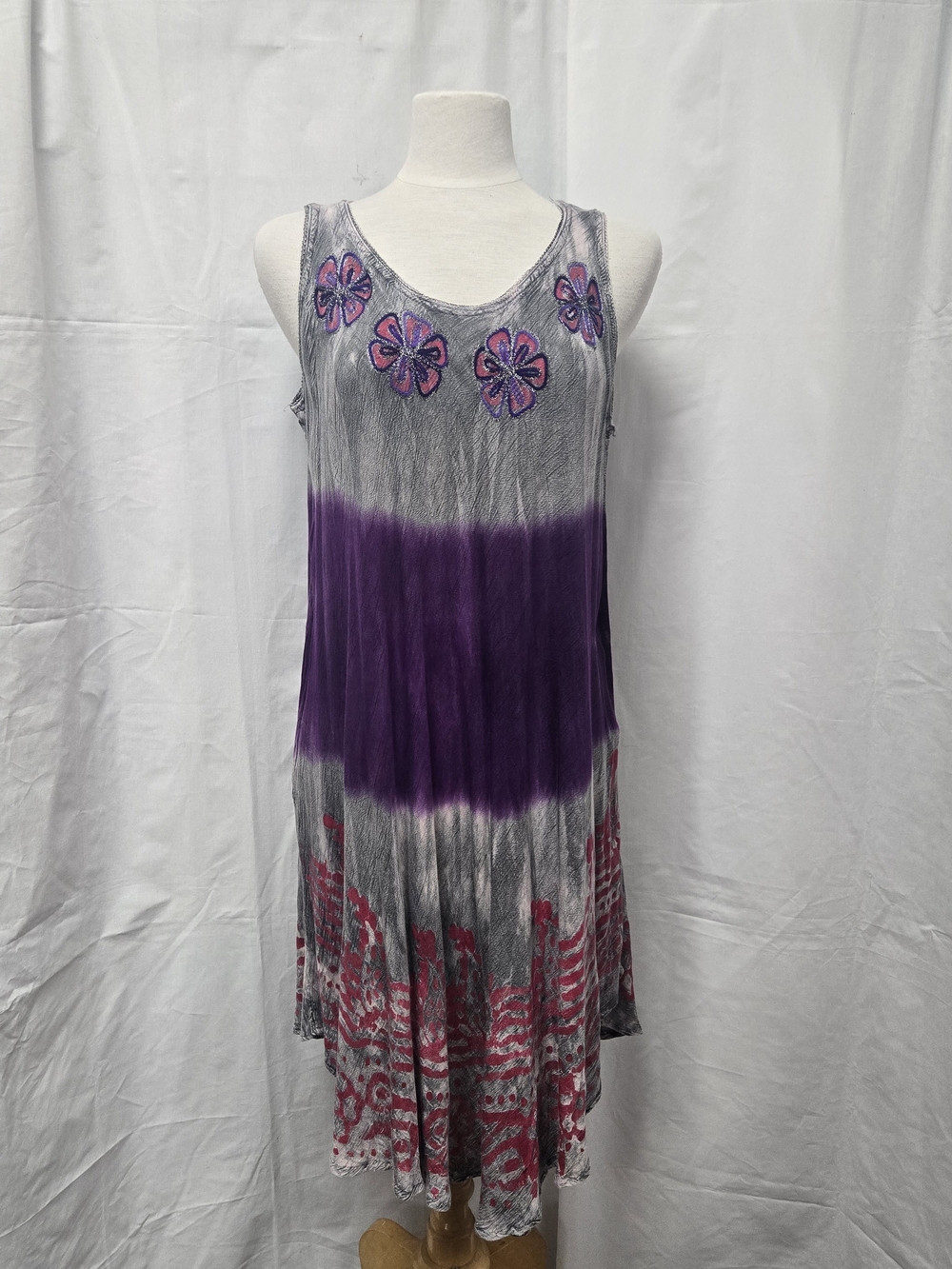 Shoreline Wear Bias Cut Tropical Dress